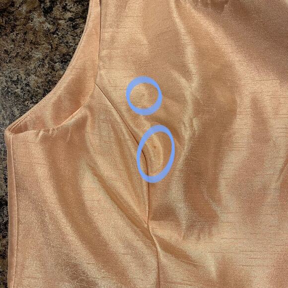 Keepsake Womens Dress Sleeveless Fit & Flare Mini Peach Size Small FH - Picture 5 of 6